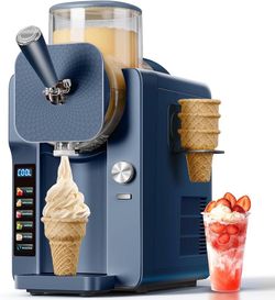 Slush Machine & Ice Cream Maker Machine 2-IN-1, for Smoothies, Margarita