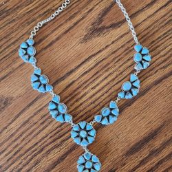 Golden Hills Turquoise Statement Necklace 