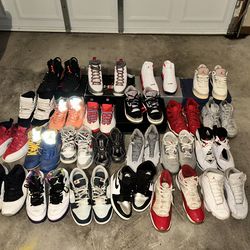 23 pairs of shoes mostly Jordan’s