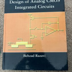 Design Of Analog CMOS Integrated Circuits Textbook