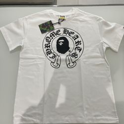 Bape x Chrome White T-Shirt