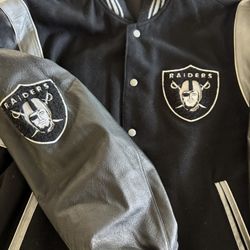 Vintage Leather Raiders Jacket