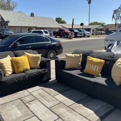 Couches Set Pillows Not Including.  $199 Delivered Available Small Fee 