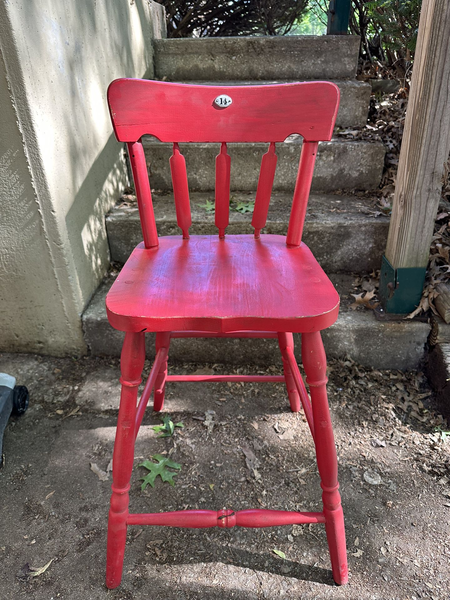 Antique Red Chair 