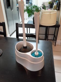 New toilet plunger and toilet bowl cleaner swt