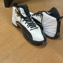 Jordan 12 Royal Taxi Black And Gold