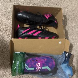 Kids Soccer Cleats and Shin Guards