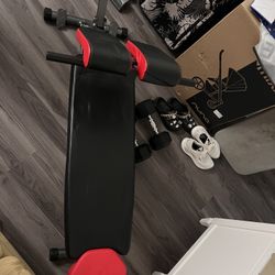 Bench Press And Weight Set