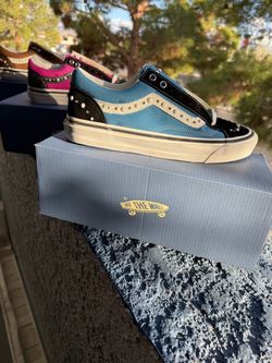 Blue pearlized vans