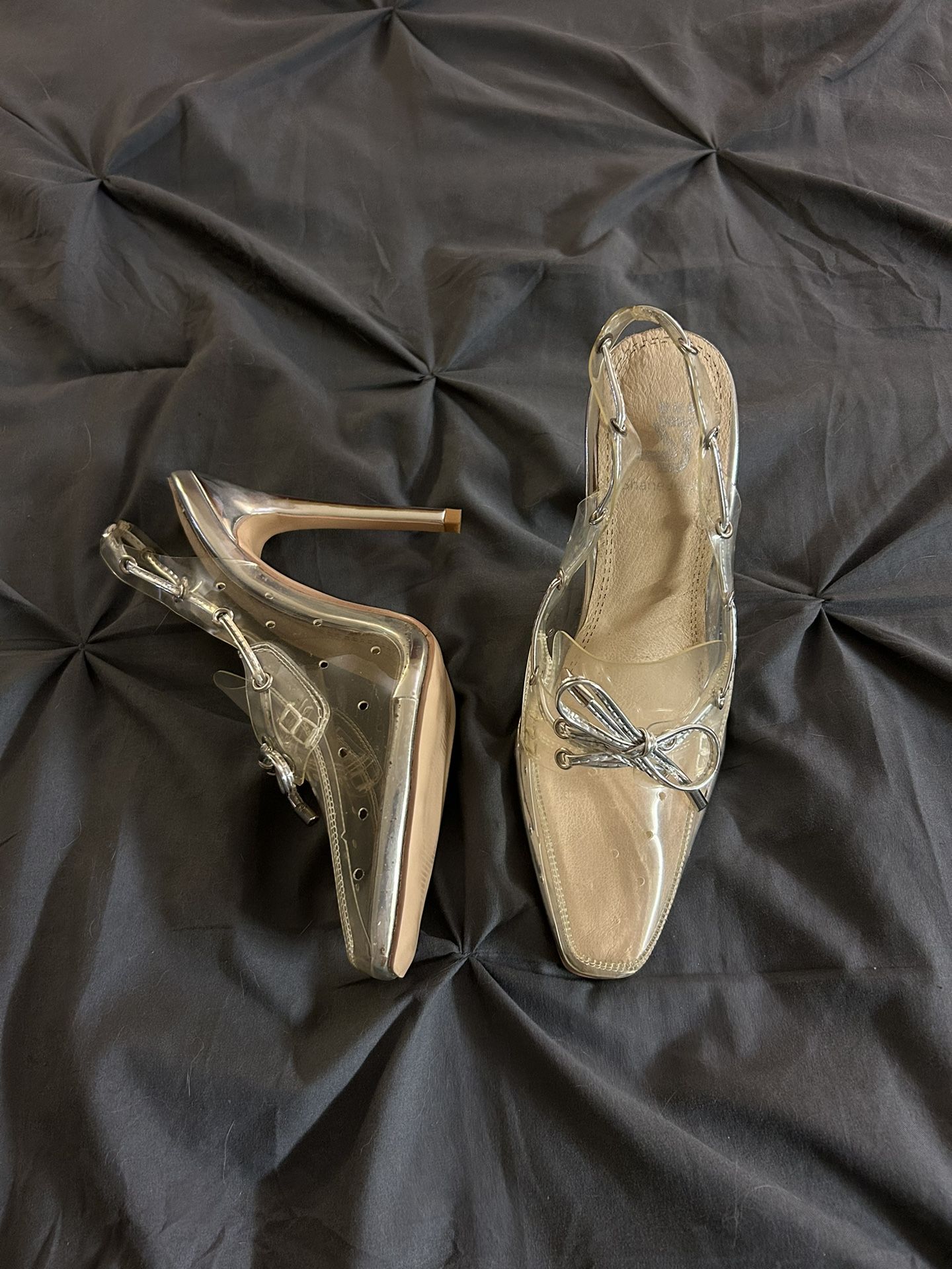 Clear Shane Justin Heels Size 6