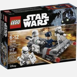 LEGO Star Wars Primera Orden Transportador Speeder Battle Paquete 75166, kit de construcción