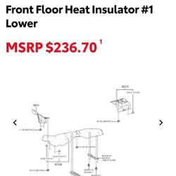 Front Floor Heat Installator For A Toyota 