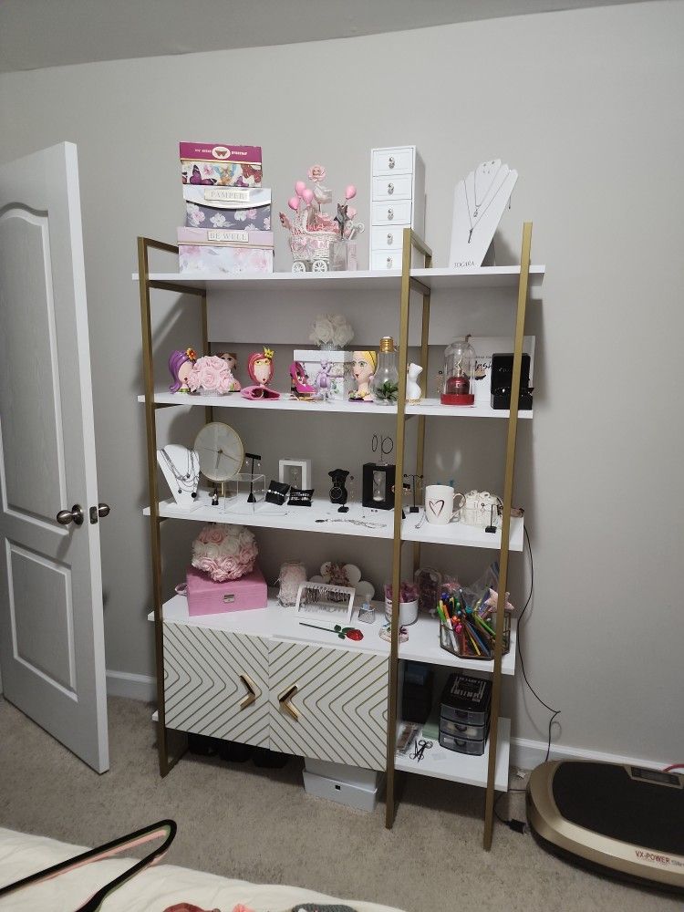 Metal and Wood Standard Storage  Bookcase 