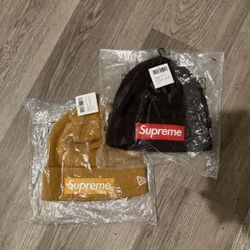 New Era Supreme Box Logo Beanie 
