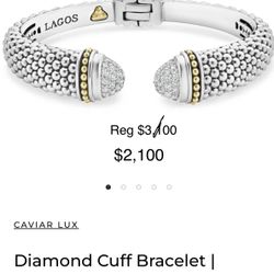 LAGOS Diamond Cuff Bracelet
