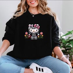Raiders Hello Kitty Sweatshirt Embroidery Illusion Effect Print