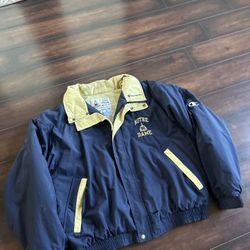 90s Vintage Champion Notre Dame Windbreaker/Parka 