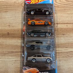 FAST AND FURIOUS HOT WHEELS 5PACK