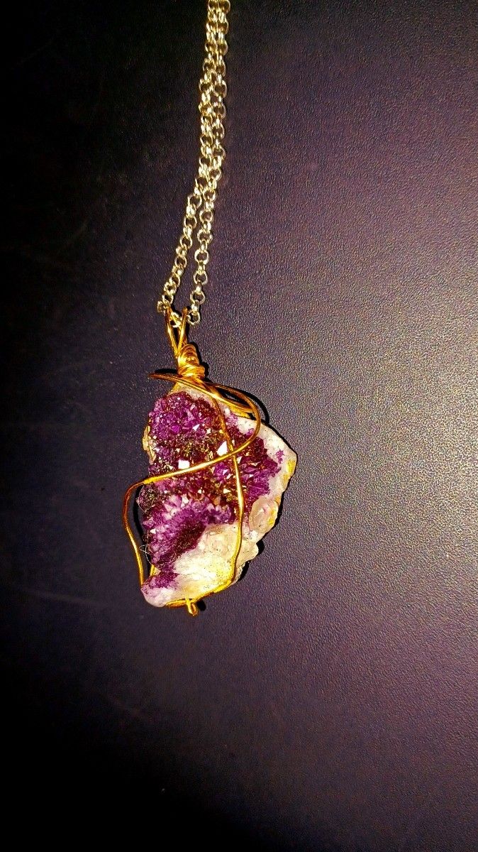 GORGEOUS ONE OF A KIND NEW HAND~DESIGNED JEWELRY! GEODE, IGNEOUS GRANITE NECKLACES