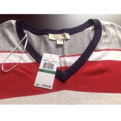 NWT MICHAEL KORS Cotton Blend Sweater Dress Sz Large, Retail : $150.00+Tax 
