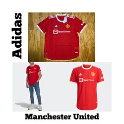 Manchester United 2021/2022 Home Authentic Jersey Real Red Men’s Sz XL New 