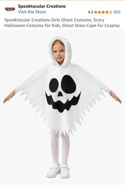 Spooktacular Creations Kids Ghost Halloween Costume