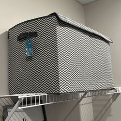 New With Tags Large Rectangle Storage Stripe Bin