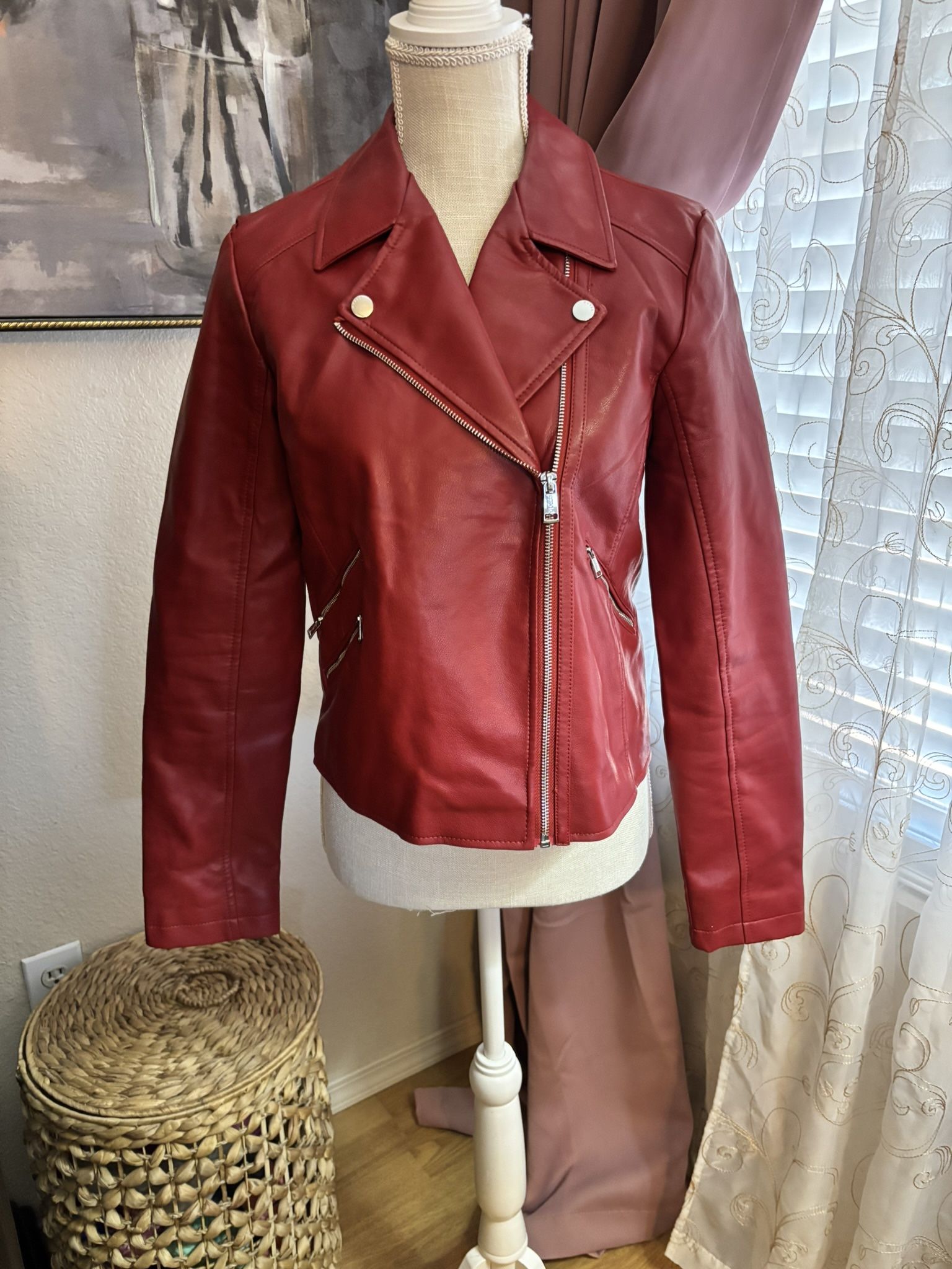 New Red Bomber Jacket