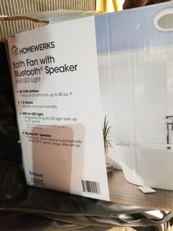 Bathroom Fan With Speaker