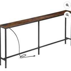 Rustic brown console  table 8386-g3