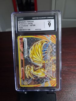 Ninetales BREAK Holo CGC Mint 9 Pokémon Card