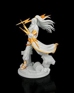 Zeus 3d printed statue