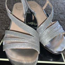 Glitter Grey Heels
