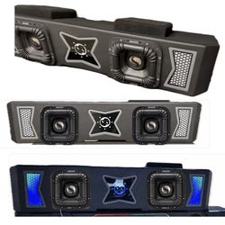 NEW POWERFUL KICKER SOLO X 10” subwoofers WITH CUSTOM BOX FOR GMC SIERRA CHEVY SILVERADO 2019-2026