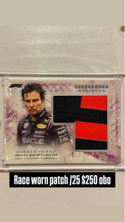 Sergio Perez race worn patch relic /25