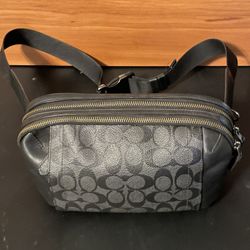 Black Authentic Coach Fanny Pack