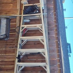 Roofing Ladder. 12 Footer. Fiber Glass Sides. 