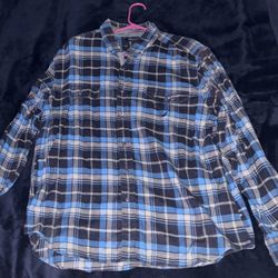 Nautica Slim Fit Plaid Button Down Long Sleeve Shirt (Men’s Size XL)