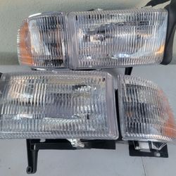94-01 Dodge Ram Headlights Luces Micas Calaveras Faros Faroles Focos Headlamps 