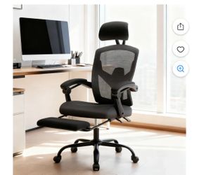 High Back Ergonomic Mesh Office Chair w/ Footrest Recline & Lumbar Support