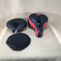 Bicycle Seat With Cover Leather