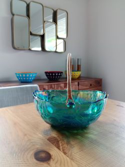 Carnival Glass Basket