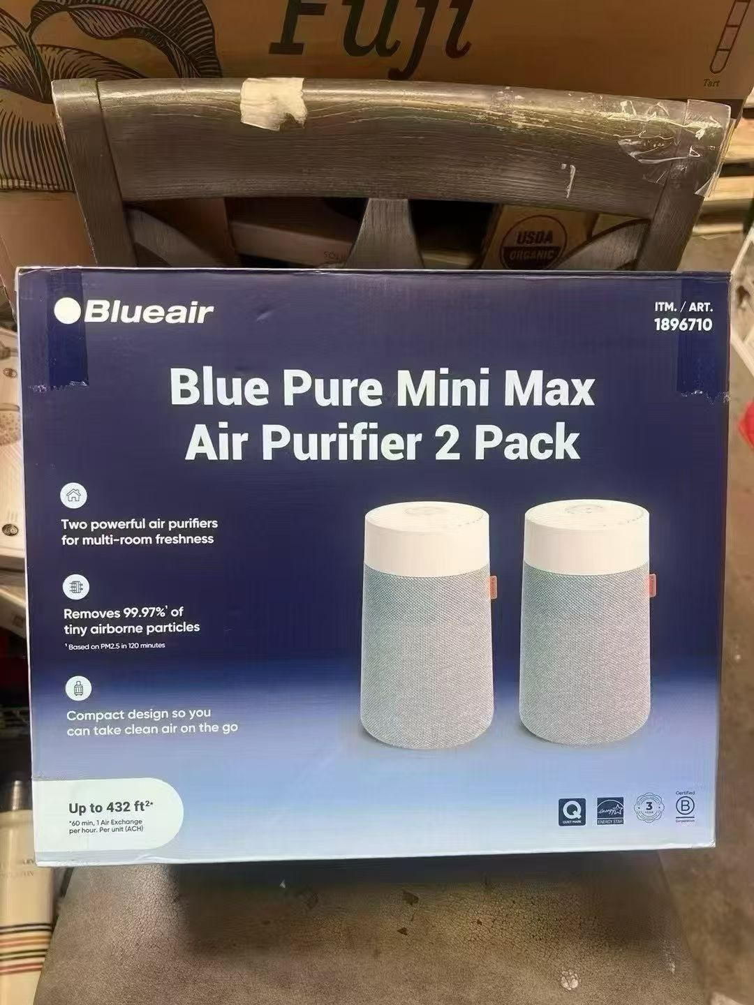 Blue Pure Mini Max Air Purifier, 2-pack By Blueair