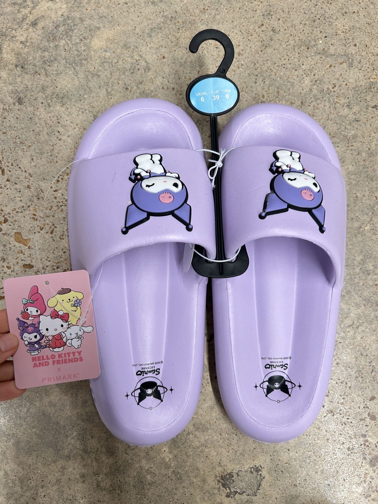 NWT Licensed Sanrio Kuromi women sandals size 8