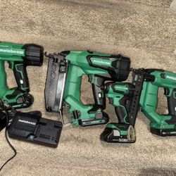 Finish Nail 18ga, 16ga Taladro Y Stapler Gun 