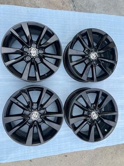 Toyota Camry rims 16” OEM Factory Wheels Rines new gloss black powder coated ( exchange available )( Cambio Disponible )