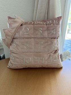 Mon Ami Milestone Pillow With Crown