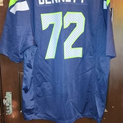 Seattle Seahawks BENNET Jersey XXL On Field  NIKE