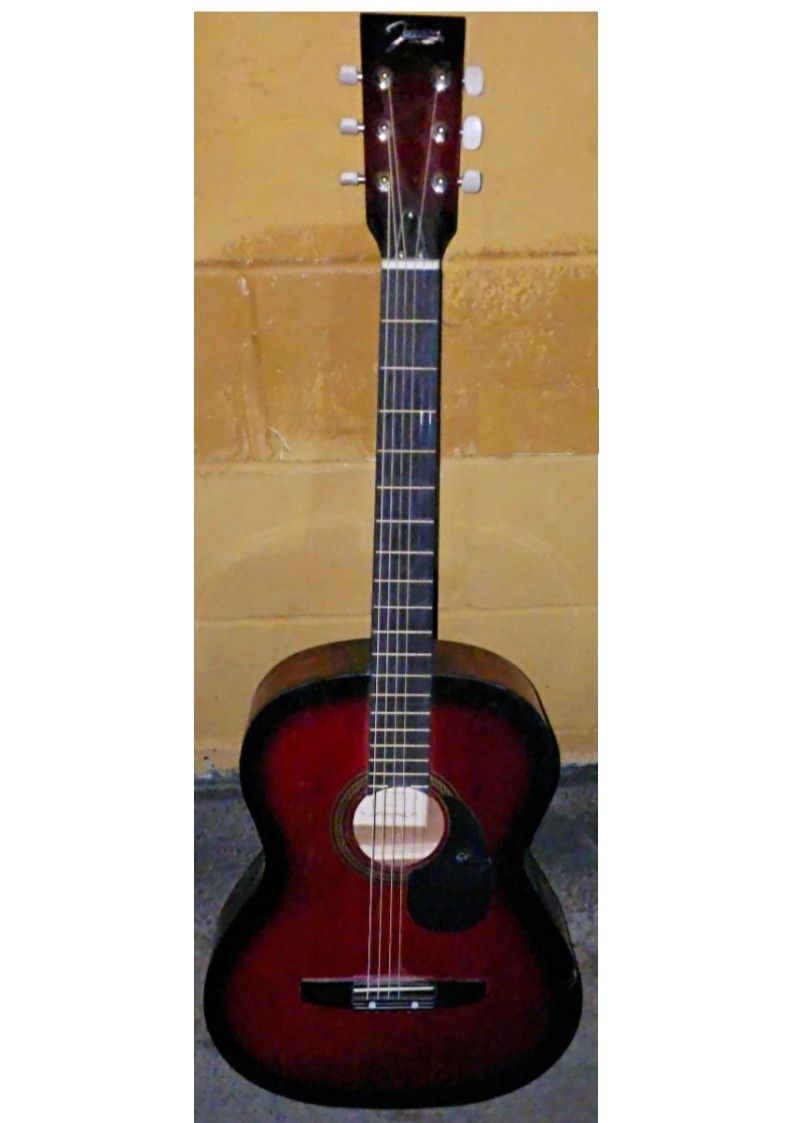 Red And Black Acoustic Guitar