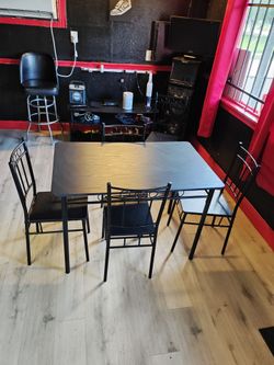 Table and chairs